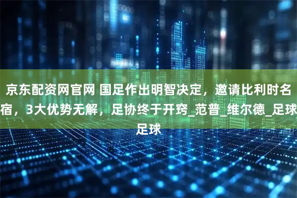 京东配资网官网 国足作出明智决定，邀请比利时名宿，3大优势无解，足协终于开窍_范普_维尔德_足球